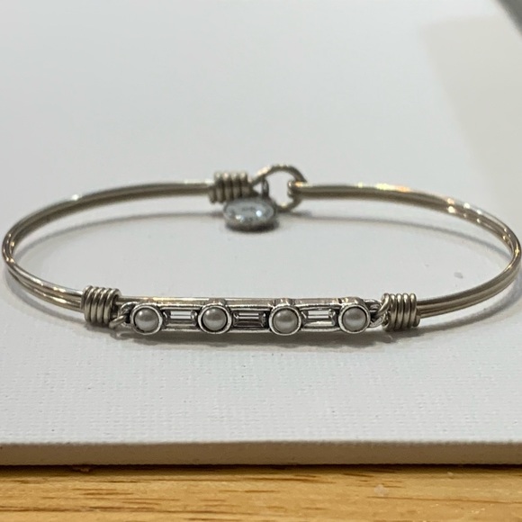 Luca + Danni Silver Bangle Bracelet - Picture 1 of 8